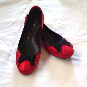Vintage Minelli glittery ballet flats